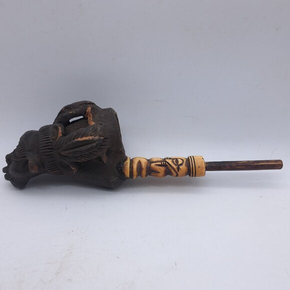 African Earthenware Pipe - Picture 6 of 12